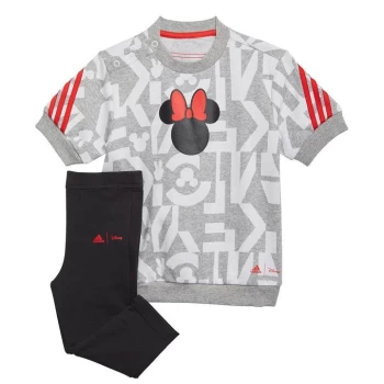 Image of adidas Minnie Leggin Bb21 - Grey/White/Red