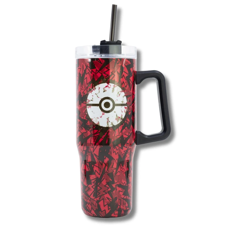 Image of Pokemon Insulated Stainless Steel Rambler Mug 940 ML Dark Red