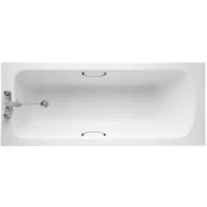 Image of Armitage Shanks Sandringham 21 1700mm x 700mm Bath with Handgrips - 2 Tap Hole