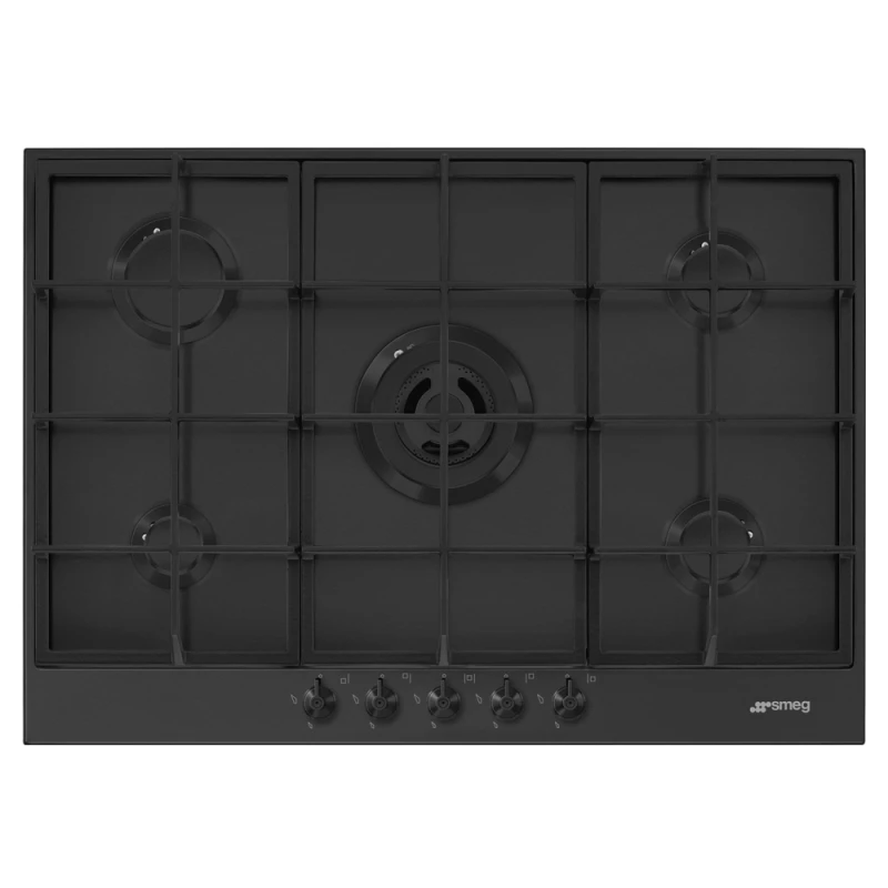 Image of Smeg Classic PX375MB 72cm Gas Hob - Matt Black
