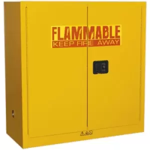 Image of Flammable Substance Storage Cabinet - 1095mm x 460mm x 1120mm - 3-Point Key Lock