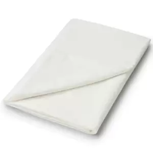 Image of Helena Springfied Plain Dye, 50/50 Percale, Single Flat Sheet, Ivory