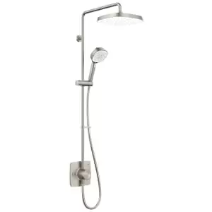 Image of Mira Opero Dual Outlet Mixer Shower with HydroGlo Technology - Brushed Nickel