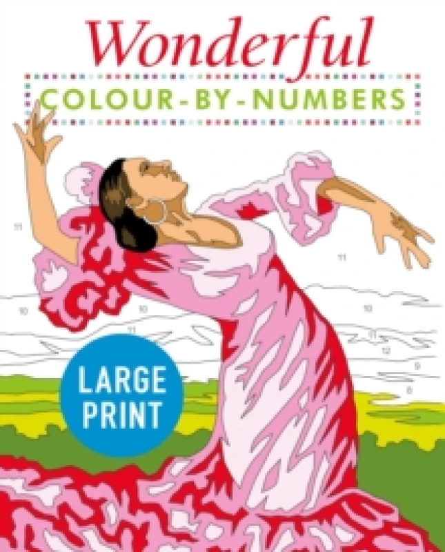 Image of Wonderful Colour by Numbers Large Print : Easy to Read Paperback / softback