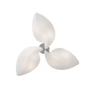 Image of Natura Semi Flush 6 Light E27 Indoor, Polished Chrome/Opal White