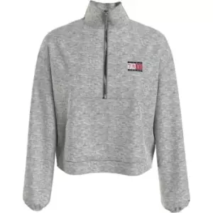 Image of Tommy Jeans Timeless Half Zip Sweatshirt - Grey