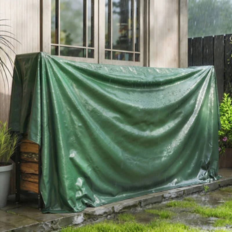 Image of Outsunny 3 X 4M Waterproof Tarpaulin, 90Gsm Tear-Resistant Pe Tarp