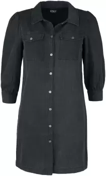 Image of Only ONLFELICA DNM DRESS Medium-length dress black