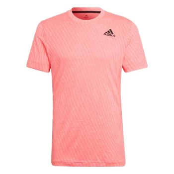 Image of adidas Tennis Freelift T-Shirt Mens - Acid Red