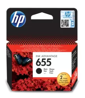 Image of HP 655 Photo Black Ink Cartridge