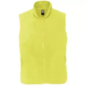 Image of SOLS Norway Unisex Anti-Pill Fleece Bodywarmer / Gilet (S) (Neon Yellow)