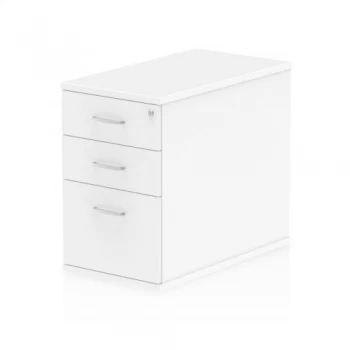 Image of Trexus Desk High 3 Drawer 800D Pedestal 425x800x730mm White Ref