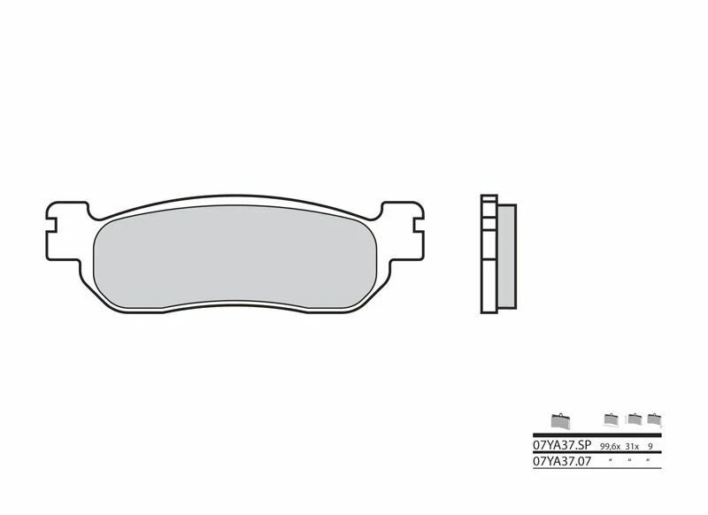 Image of Brembo S.p.A. Street Sintered Metal Brake pads - 07YA37SP