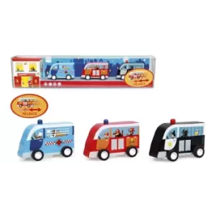 Image of Pull Back Auto Emergency Services Set Of 3