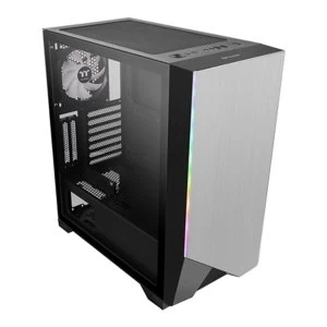 Image of Thermaltake H550 TG ARGB Mid Tower 1 x USB 3.0 / 2 x USB 2.0 Tempered Glass Side Window Panel Silver Case with Addressable...