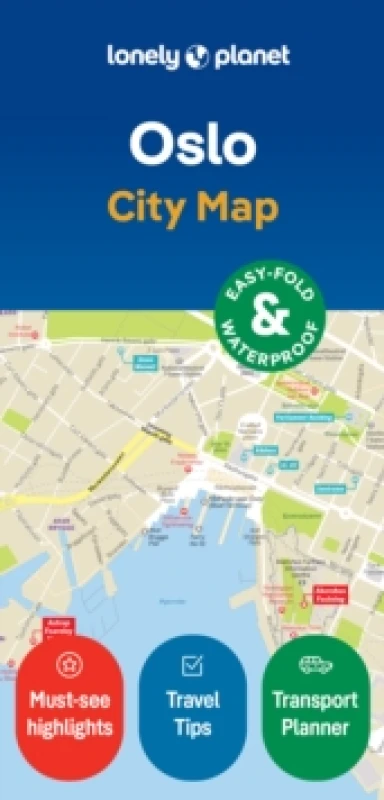 Image of Lonely Planet Oslo City Map : Durable, Waterproof, Easy-Fold Planning Map with Attractions & Walking Tours Sheet map, folded