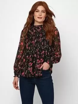 Image of Joe Browns Our Favourite Pleated Top-Black, Size 10, Women