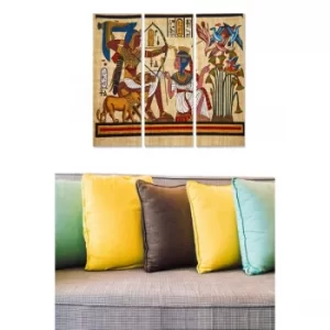 Image of MDF9571430 Multicolor Decorative MDF Painting (3 Pieces)