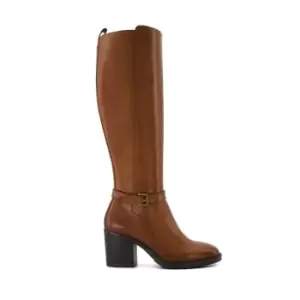 Image of Dune London Trance Knee High Boots - Brown