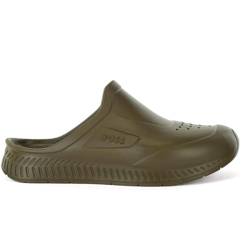 Image of Boss Kids Titanium Lightweight Pool Sliders Dark Green male 2.5 (35)