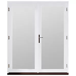 Image of Jeld-wen Bedgebury Hardwood French Doors White Finish - 6ft