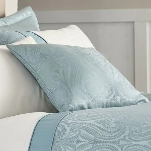 Image of Catherine Lansfield Ornate Jacquard Duck Egg Cushion