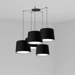 Image of Conga Cluster Pendant Ceiling Light Black, E27