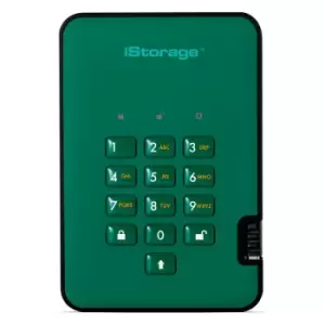 Image of iStorage 4TB diskAshur2 SSD - Racing Green
