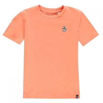 Image of Original Penguin Classic Logo T-Shirt - Persimmon