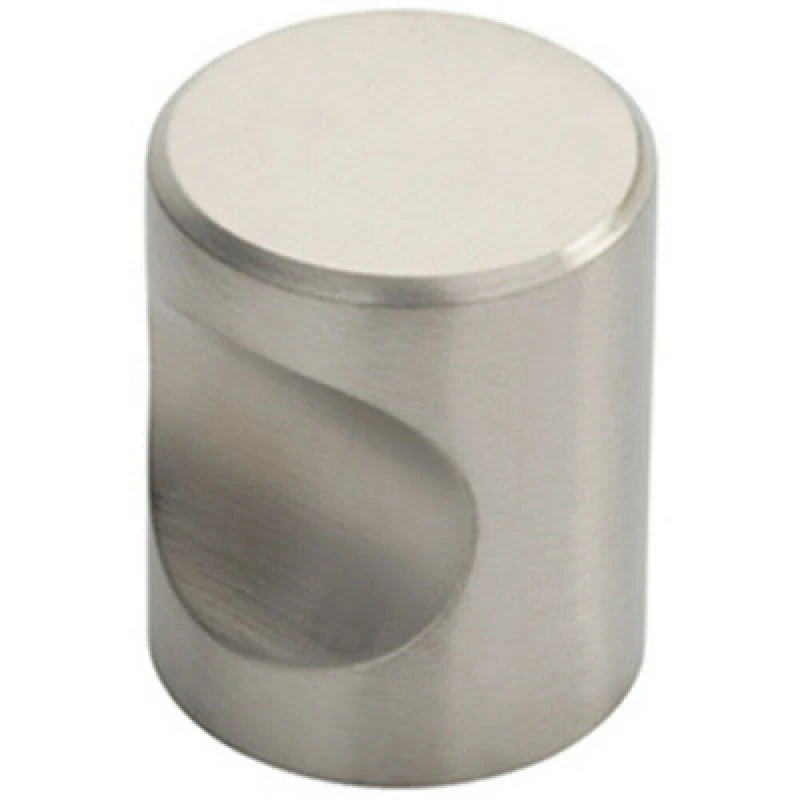 Image of Loops Cylindrical Cupboard Door Knob 25mm Diameter Stainless Steel Cabinet Handle Metallics unisex