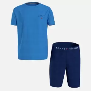 Image of Tommy Hilfiger Cotton T-Shirt and Shorts Lounge Set - S