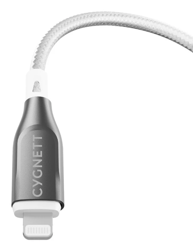 Image of Cygnett Armoured Lightning To USB-C Cable - 2m - White