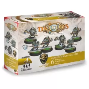 Image of Don't Panic Games Drakerys Troops Set of 6 Figures Aurium Dwarves Elites