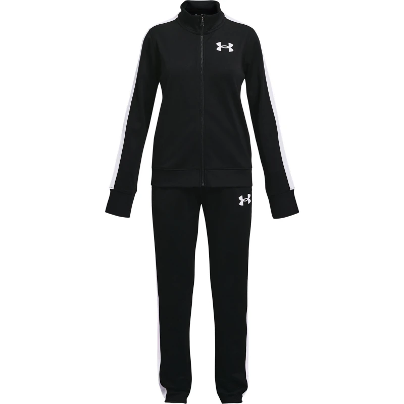 Image of Under Armour UA Knit Tracksuit Girls Black female 13 Years (XL)