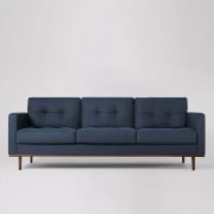 Image of Swoon Berlin Smart Wool 3 Seater Sofa - 3 Seater - Indigo