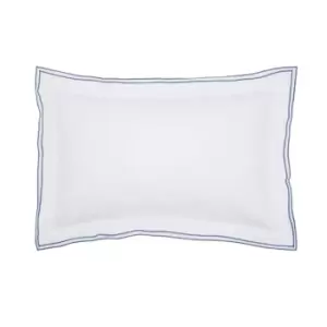 Image of Sanderson Fusang Tree Emb Cotton Pillowcase - Blue