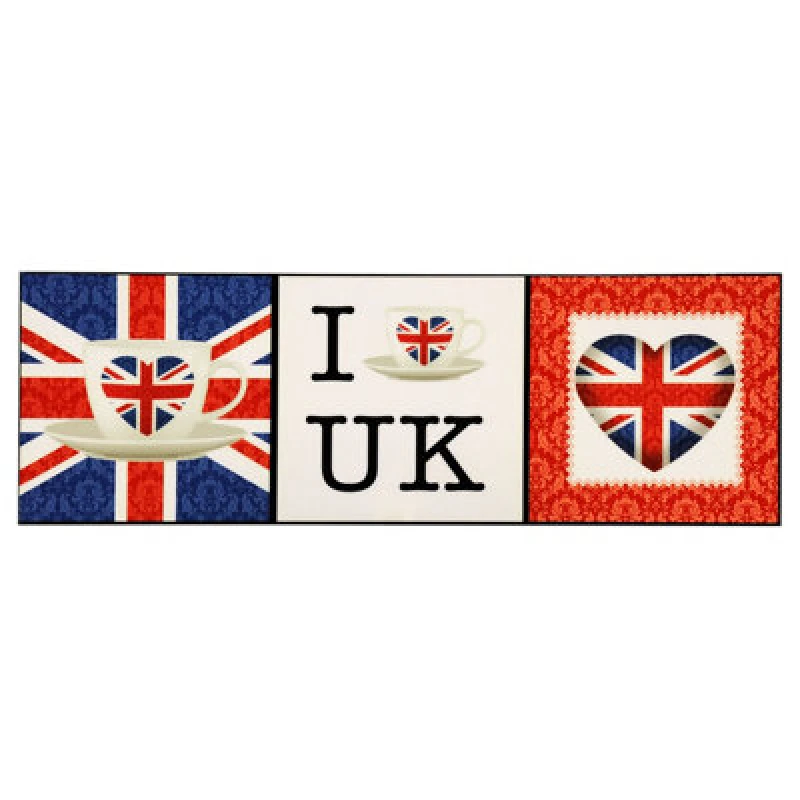 Image of Premier Housewares I Love UK Wall Art Home Wall Decor Multi