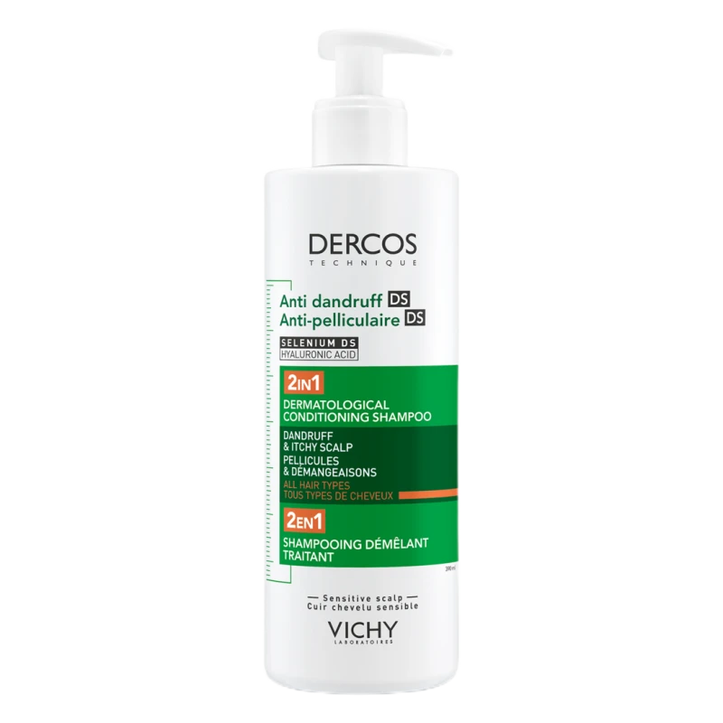 Image of Vichy Dercos Anti Dandruff 2-in-1 Dermatological Conditioning Shampoo 390ml