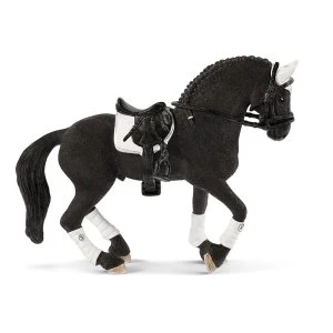 Image of SCHLEICH Horse Club Frisian Stallion Riding Tournament Toy Figure