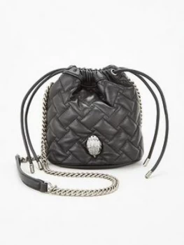 Image of Kurt Geiger London Kensington Drawstring Crossbody Bag - Black