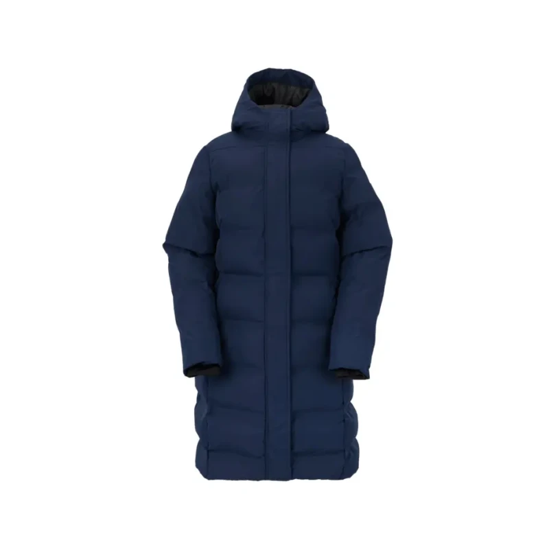 Image of Womens long hooded down jacket Dare 2B Wander Bleu Female 44