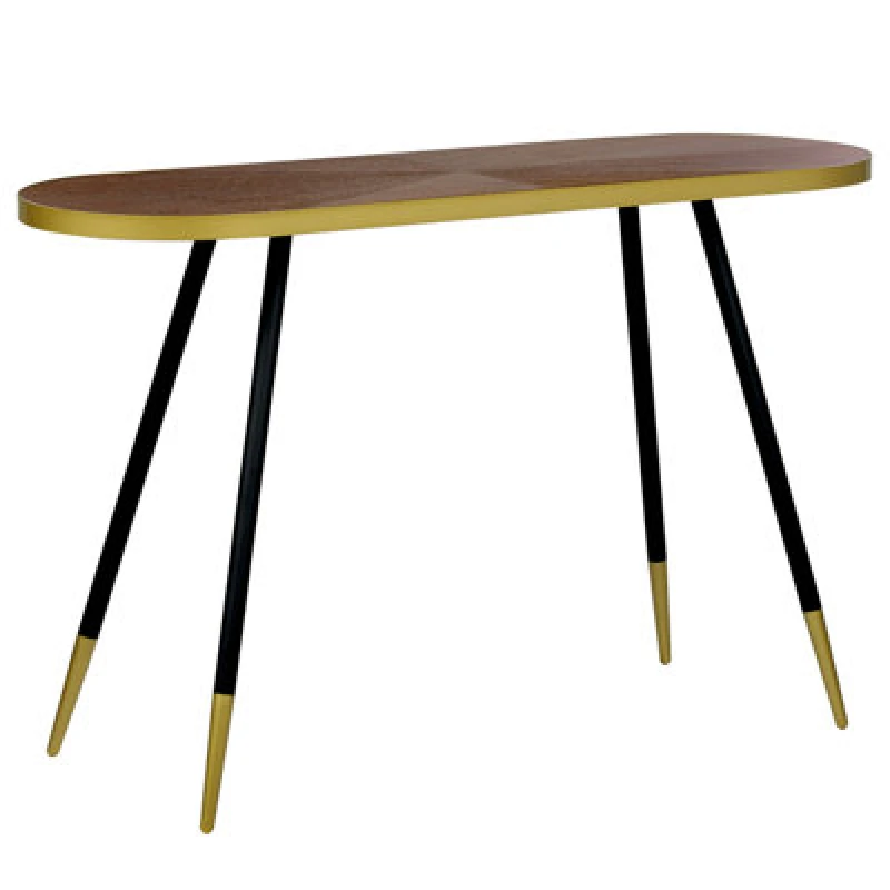 Image of Beliani Console Table Ramona Dark Ash Wood