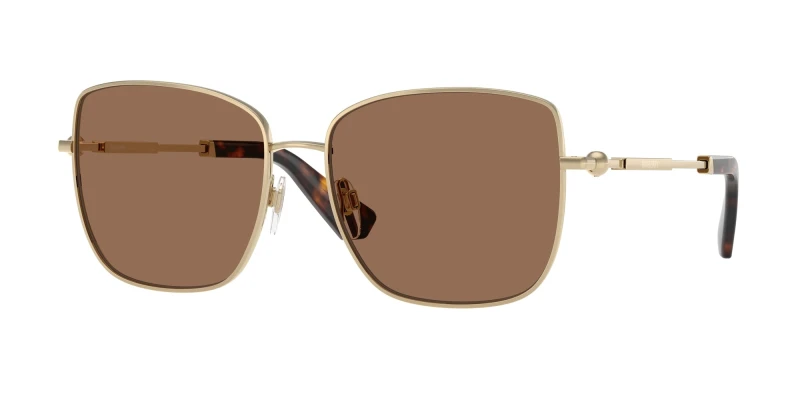 Image of Burberry 0Be3158 Square Sunglasses - Gold Gold WFBHI Unisex
