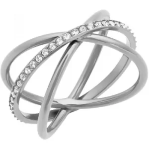 Image of Ladies Michael Kors Stainless Steel Size L.5 Brilliance Ring