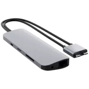 Image of HYPER HD392-SILVER USB-C docking station Compatible with: Apple Built-in card reader