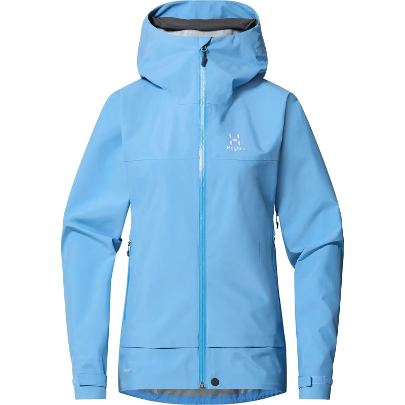 Image of Womens waterproof jacket Haglofs Front Bleu Female M