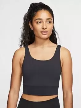 Image of Nike Yoag Luxe Crop Tank - Black, Size S, Women