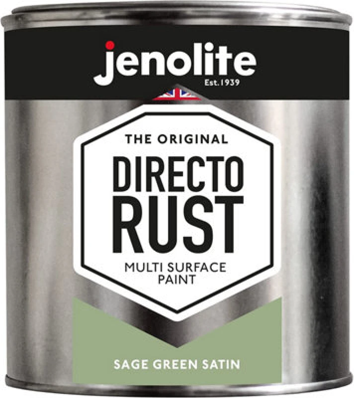 Image of Jenolite Directorust All-in-One Multi Surface Paint - Sage Green Satin - 1L