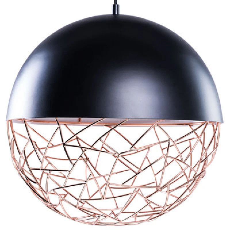 Image of Beliani Pendant Lamp Padma Metal Black