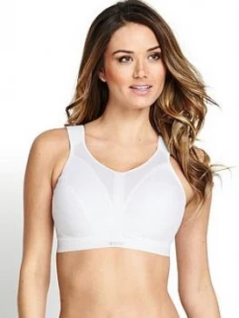 Image of Shock Absorber D+ Max Support Sports Bra, White, Size 40, Women